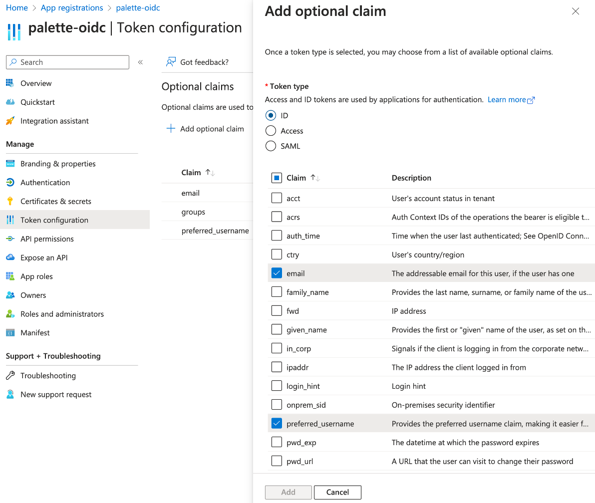 Add a claim button